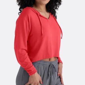 MeUndies First Blush Modal Crop Hoodie - Size Medium
